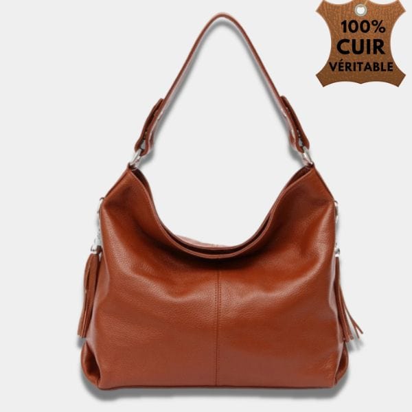 Sac Bandoulière Femme Cuir | Sac Elisa Brun