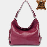 Sac Bandoulière Femme Cuir | Sac Elisa Mauve