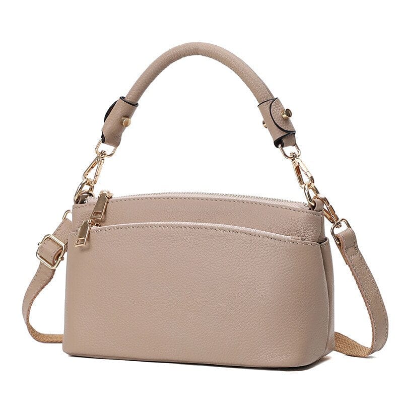 Sac Bandoulière Femme en Cuir de Luxe | Nina Sac Beige