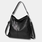 Sac Bandoulière Femme en Cuir Souple PU Noir