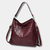 Sac Bandoulière Femme en Cuir Souple PU rouge