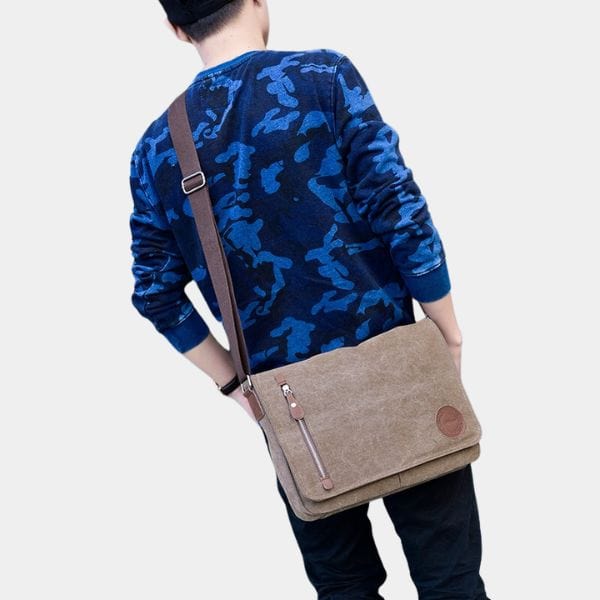 Sac Bandoulière Homme Vintage en toile