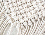 Sac Bandoulière Macramé Blanc | Nina Sac