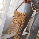 Sac Bandoulière Macramé Chic | Nina Sac