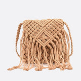 Sac Bandoulière Macramé Chic | Nina Sac Beige