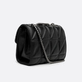 Sac Bandoulière Matelassé en Cuir Luxe | Nina Sac