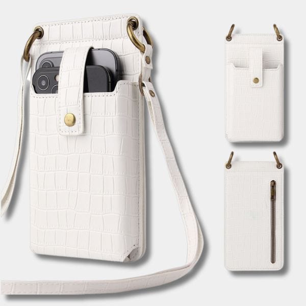 Sac Bandoulière pour Téléphone portable Femme Blanc