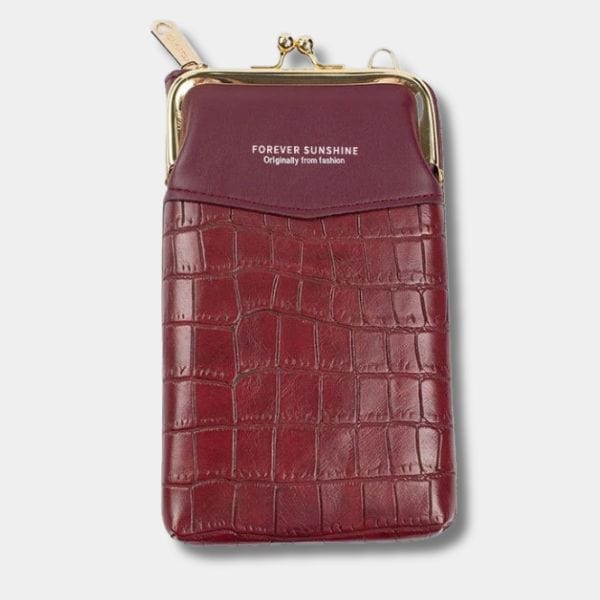 Sac Bandoulière pour Telephone portable Rouge bordeaux