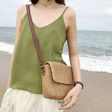Sac Bandoulière Rectangulaire en Corde - Style Assuré | Nina Sac