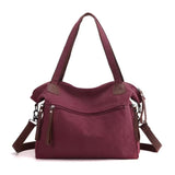 Sac Bandoulière Rétro en Toile de Voyage | Nina Sac Mauve