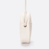 Sac Bandoulière Rond Coton Naturel | Nina Sac