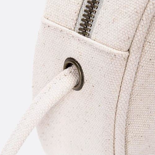 Sac Bandoulière Rond Coton Naturel | Nina Sac