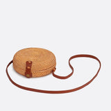 Sac Bandoulière Rond Rotin Naturel | Nina Sac