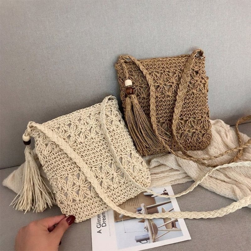 Sac Besace Femme Boho Tissé - Style Parfait | Nina Sac