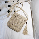 Sac Besace Femme Boho Tissé - Style Parfait | Nina Sac Beige