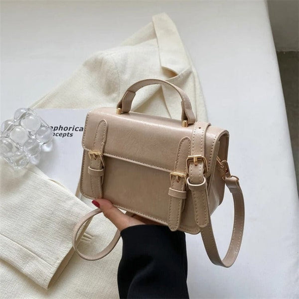 Sac Besace Femme en Cuir - Format Compact et Chic | Nina Sac Beige