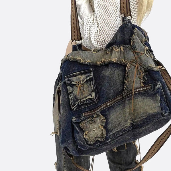 Sac Besace Jean Denim | Nina Sac