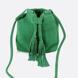 Sac bourse en daim de luxe | Nina Sac Vert