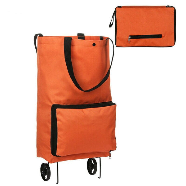 Sac Cabas à Roulette - Pratique et Pliable | Nina Sac Orange