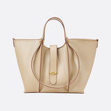 Sac Cabas Avec Pochette en Cuir Amovible | Nina Sac Beige