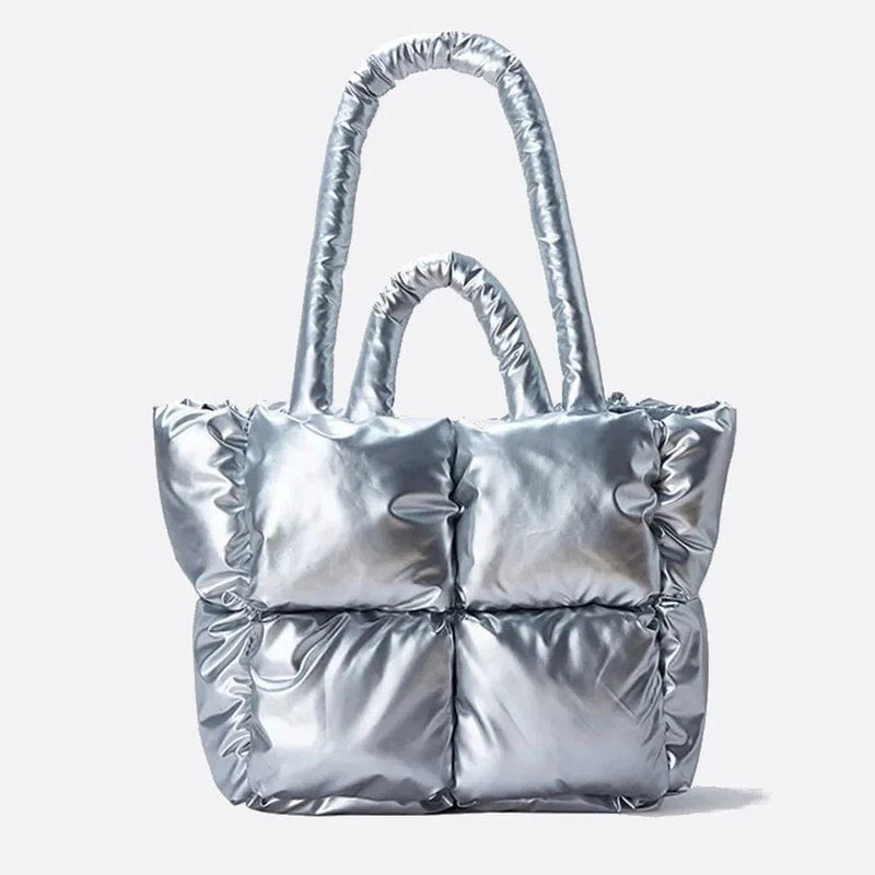 Sac Cabas Brillant | Nina Sac Argenté