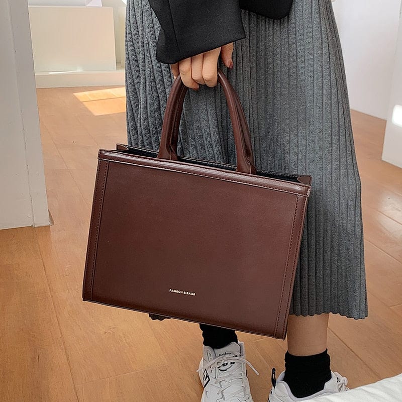 Sac Cabas Cuir Chic avec Bandoulière Femmes | Nina Sac