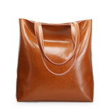 Sac Cabas Divine® en Cuir | Nina Sac Marron