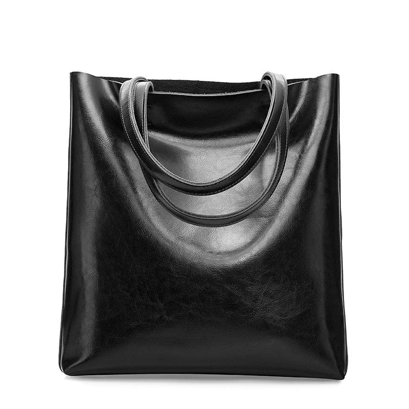 Sac Cabas Divine® en Cuir | Nina Sac Noir