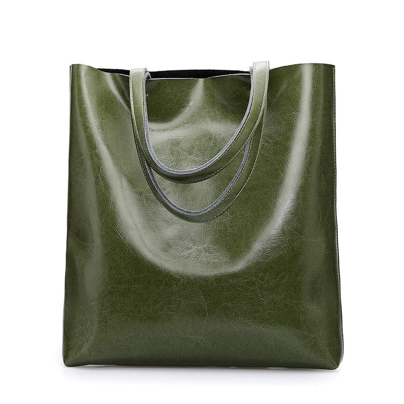 Sac Cabas Divine® en Cuir | Nina Sac Vert