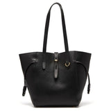 Sac Cabas en Cuir avec Pochette Détachable | Nina Sac Noir