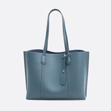 Sac Cabas en Cuir de Luxe | Nina Sac Bleu canard