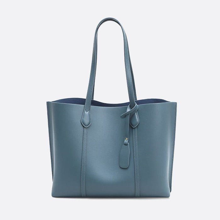 Sac Cabas en Cuir de Luxe | Nina Sac Bleu canard