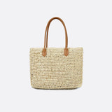 Sac Cabas en Paille - Collection Fleurs Crochetées | Nina Sac