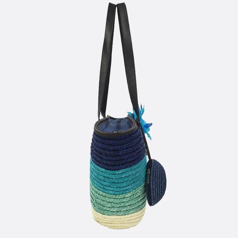 Sac Cabas en Paille Fleuri | Nina Sac