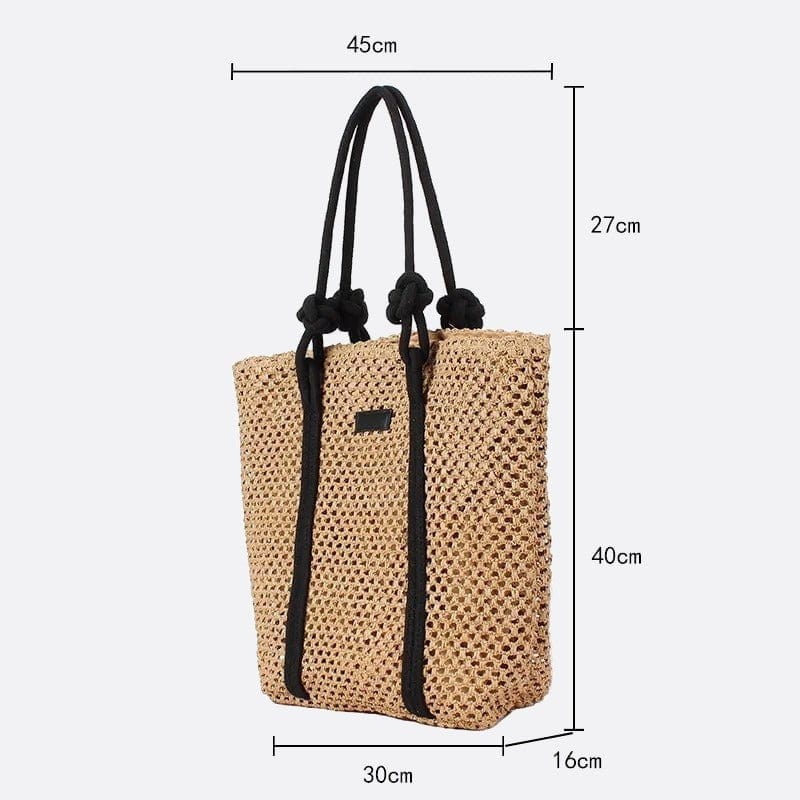 Sac Cabas en Paille Tressée Extra-Large | Nina Sac