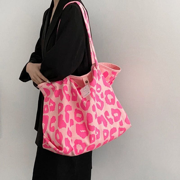 Sac Cabas Femme Décontracté avec Motif Tendance | Nina Sac Rose