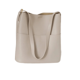 Sac Cabas Femme Enseignante en Cuir Souple. | Nina Sac Blanc