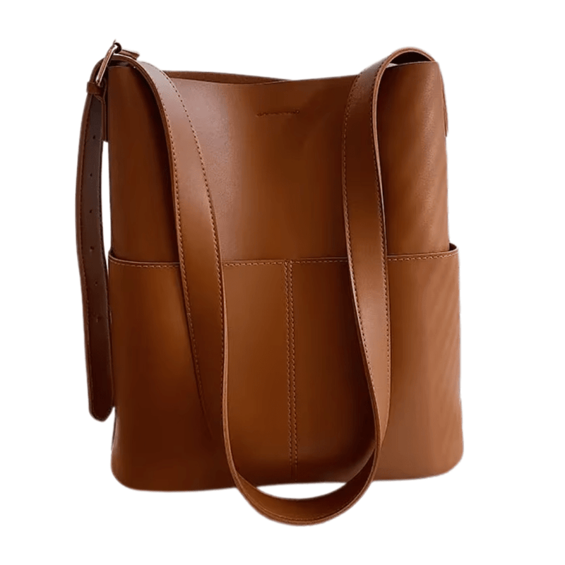 Sac Cabas Femme Enseignante en Cuir Souple. | Nina Sac Camel