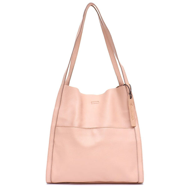 Sac Cabas Luxe Enseignante en Cuir | Nina Sac Rose