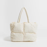 Sac Cabas Matelassé Nylon Chic | Nina Sac Blanc