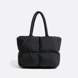 Sac Cabas Matelassé Nylon Chic | Nina Sac Noir