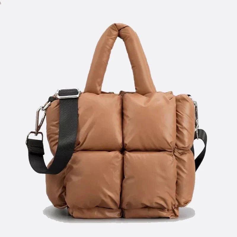 Sac Cabas Matelassé - Style Élégant | Nina Sac Camel