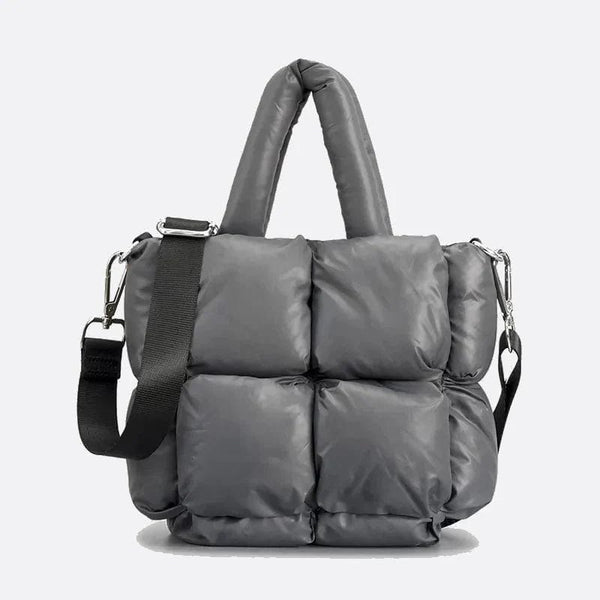 Sac Cabas Matelassé - Style Élégant | Nina Sac Gris