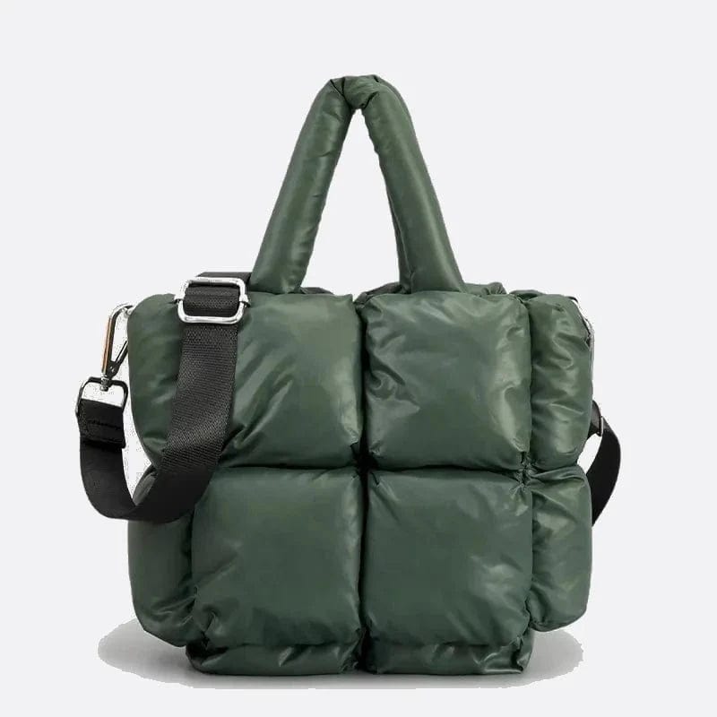 Sac Cabas Matelassé - Style Élégant | Nina Sac Vert foncé