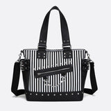 Sac Cabas Noir et Blanc Style Élégant | Nina Sac