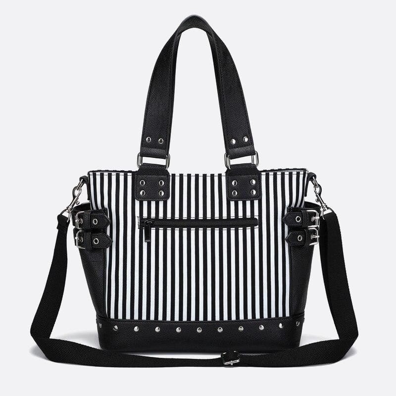 Sac Cabas Noir et Blanc Style Élégant | Nina Sac