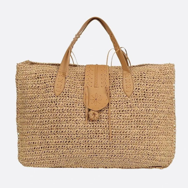 Sac Cabas Paille Signature | Nina Sac