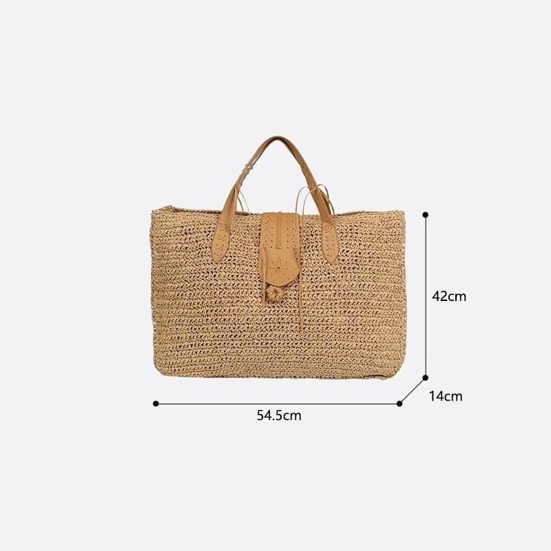 Sac Cabas Paille Signature | Nina Sac