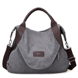 Sac Cabas Toile Multipoches Etudiante | Nina Sac Gris