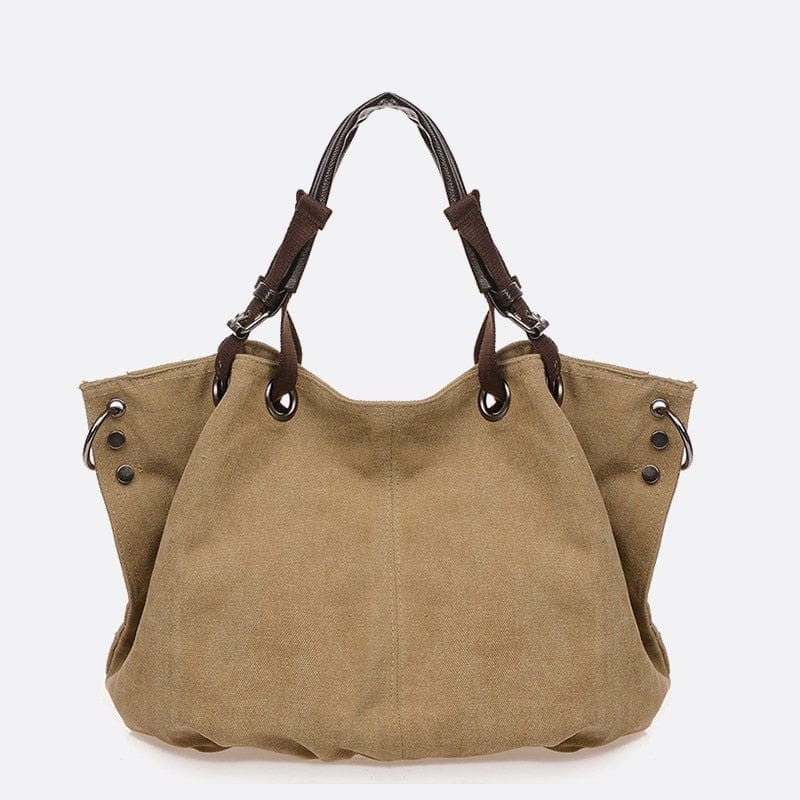 Sac Cabas XL en Toile | Nina Sac Camel